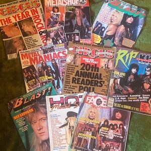 Vintage Rock & Metal Magazine Lot - Multi-Title Collection from 1989-1990